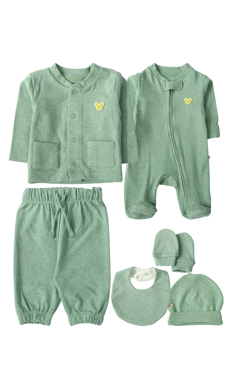 Baby Gift Set 6 Piece Green