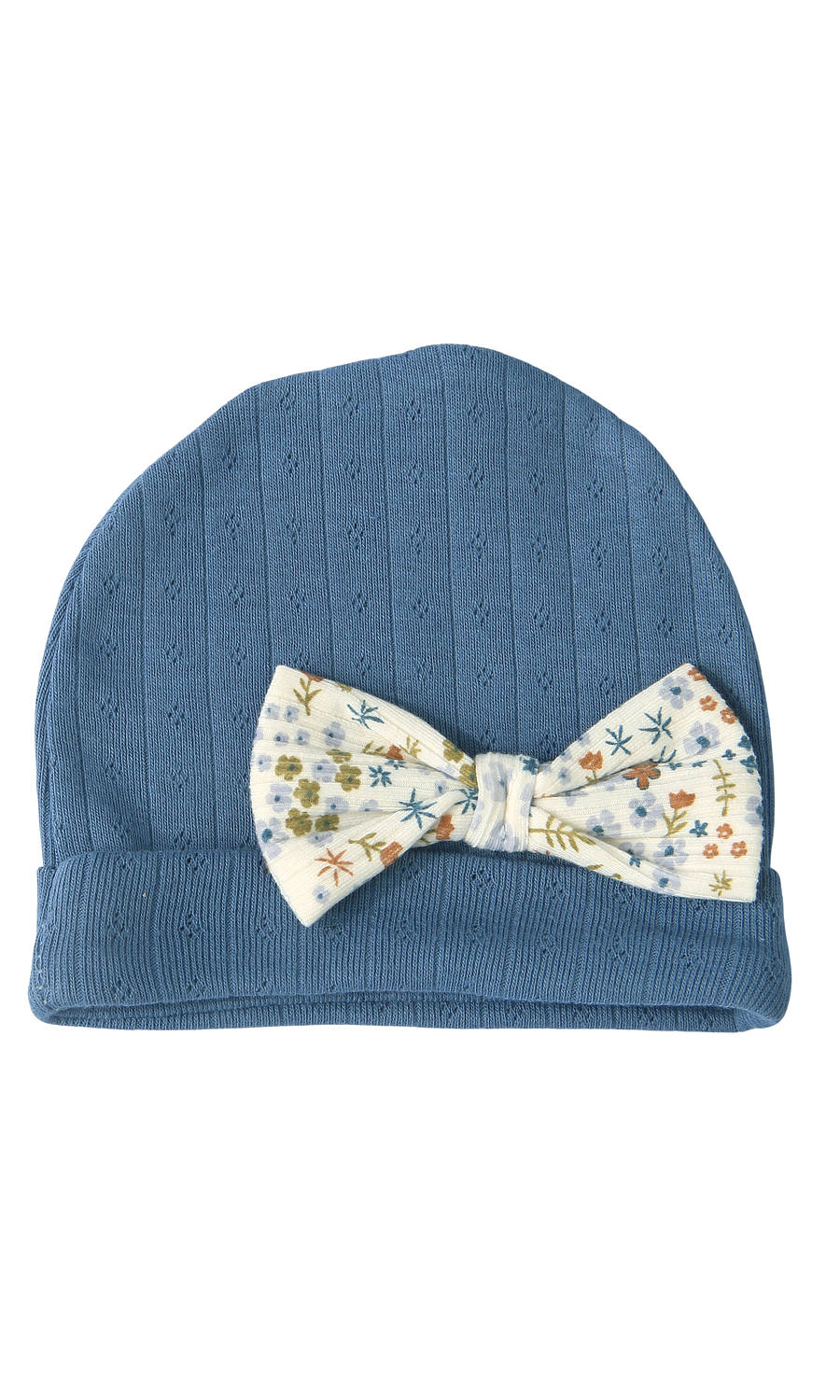 Baby Floral Print Pointelle 6-Piece Gift Set Blue