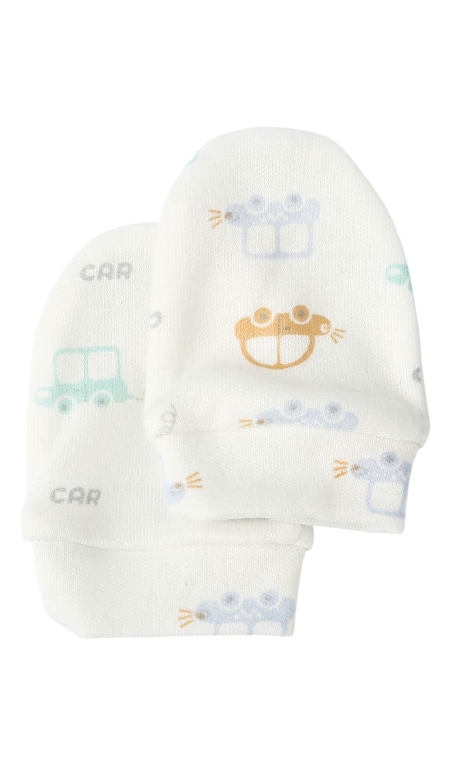 Baby Car Print 6-Piece Gift Set White