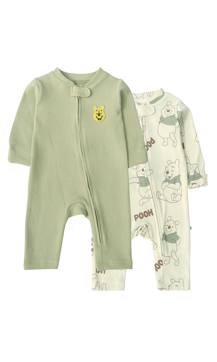 Baby Winnie the Pooh Romper Pack of 2 Green