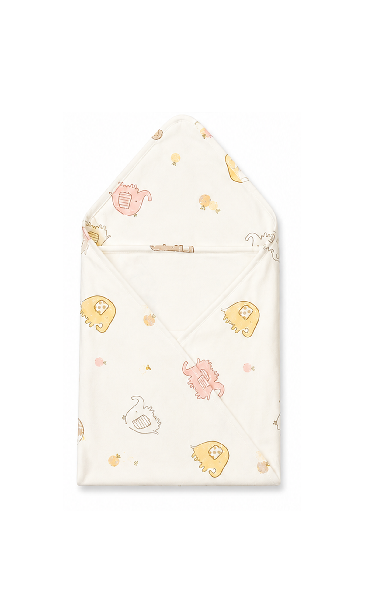Baby 6-Piece Gift Set Off-White Elephant Print