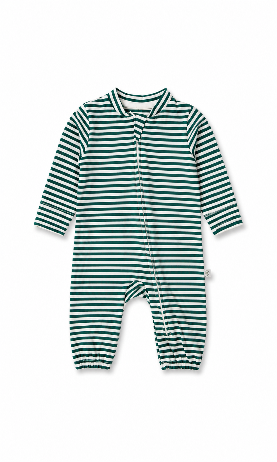 Baby Full-Sleeve Zip Romper Off-White Squirrel Print