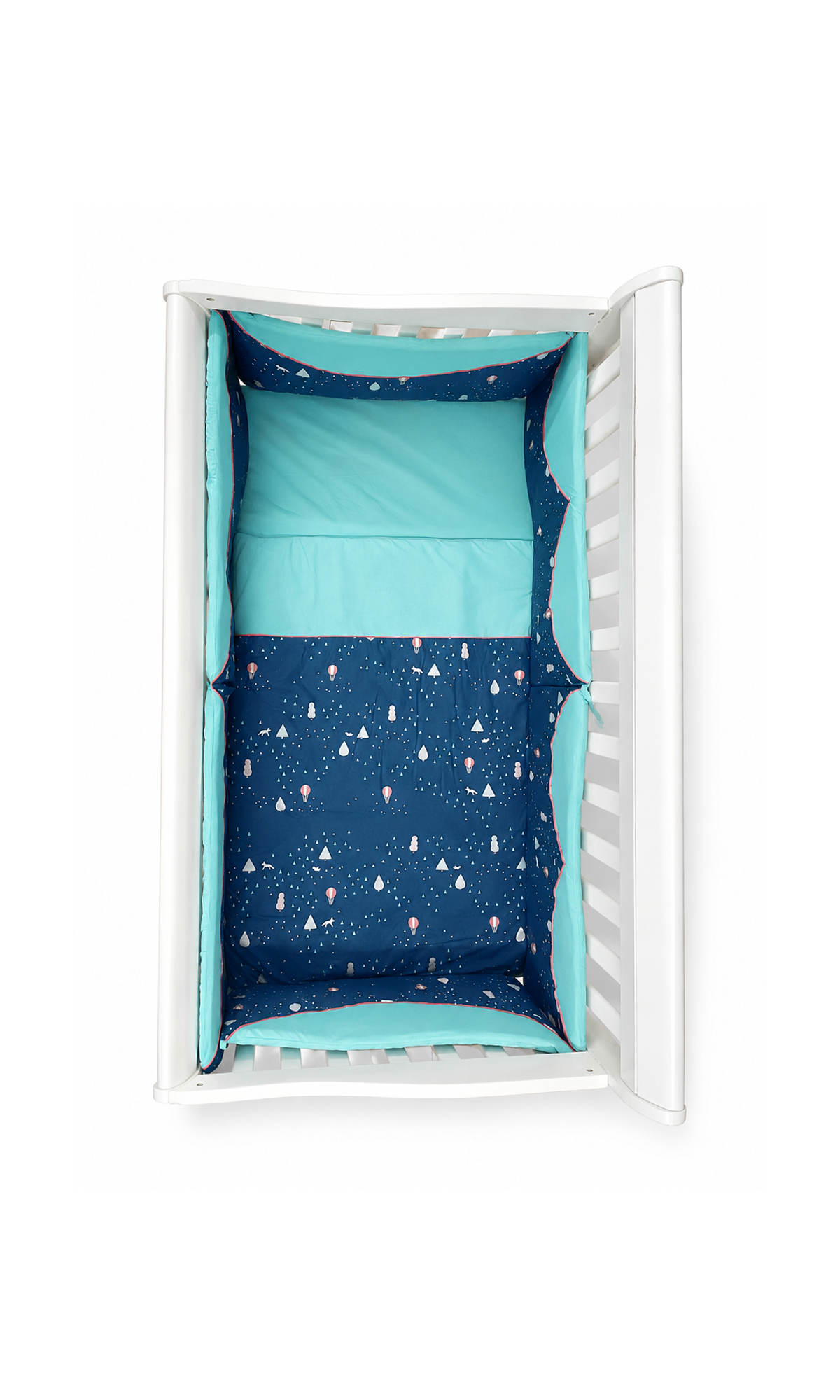 Baby Crib Bedding Set Navy Blue Galaxy Print