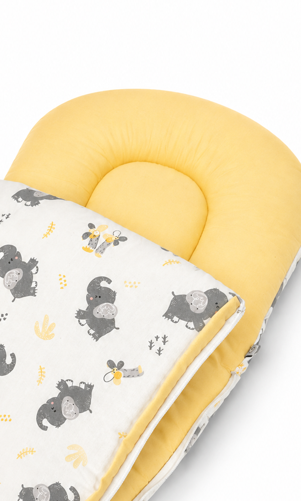 Baby Carry Nest Yellow Elephant Print