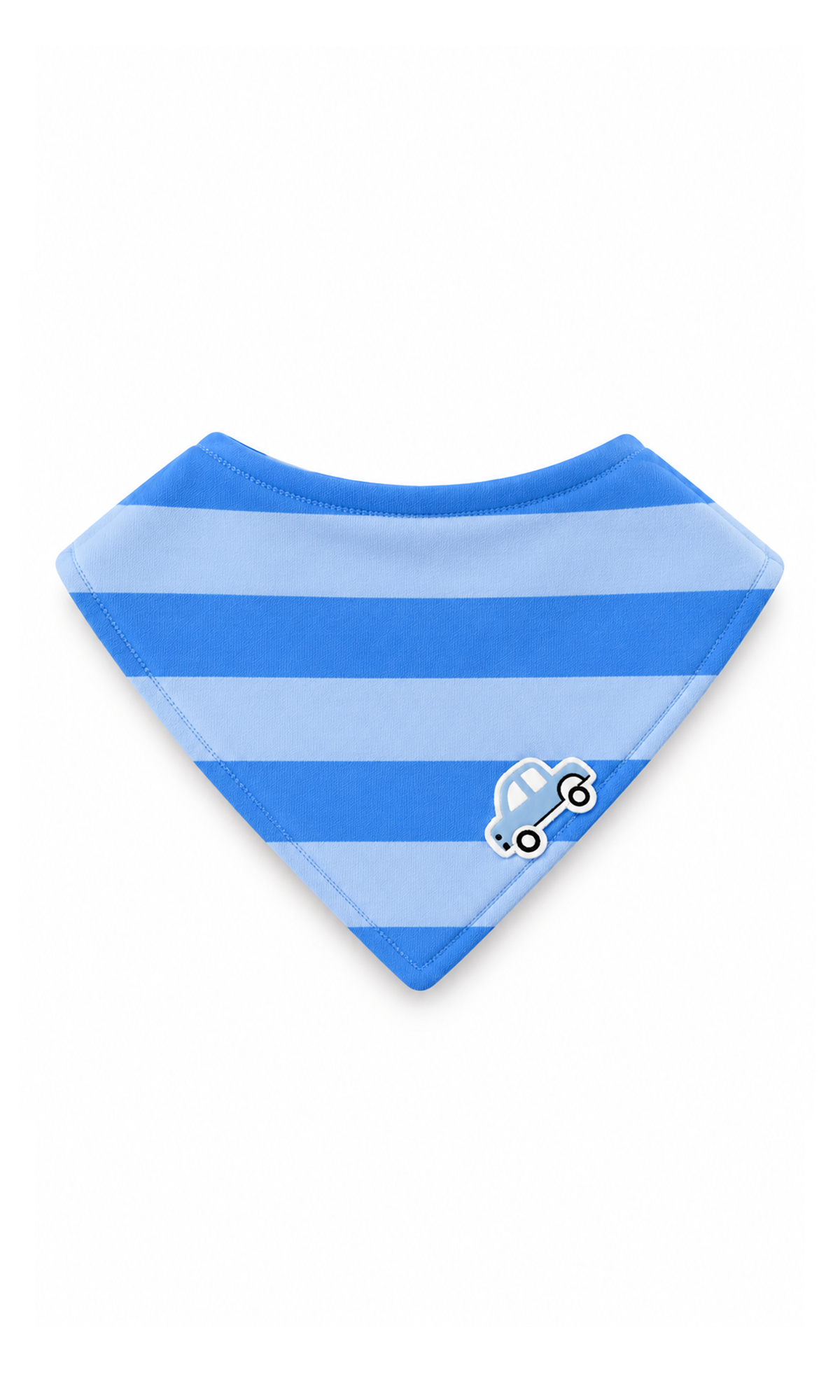 Newborn Baby Gift Set Blue & White Striped Vehicle Print