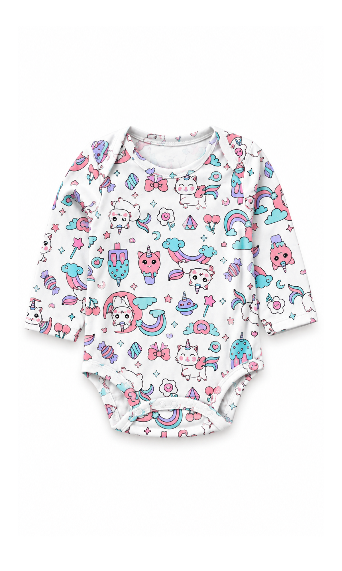 Newborn Baby Gift Set Pink & White Striped Cartoon Print