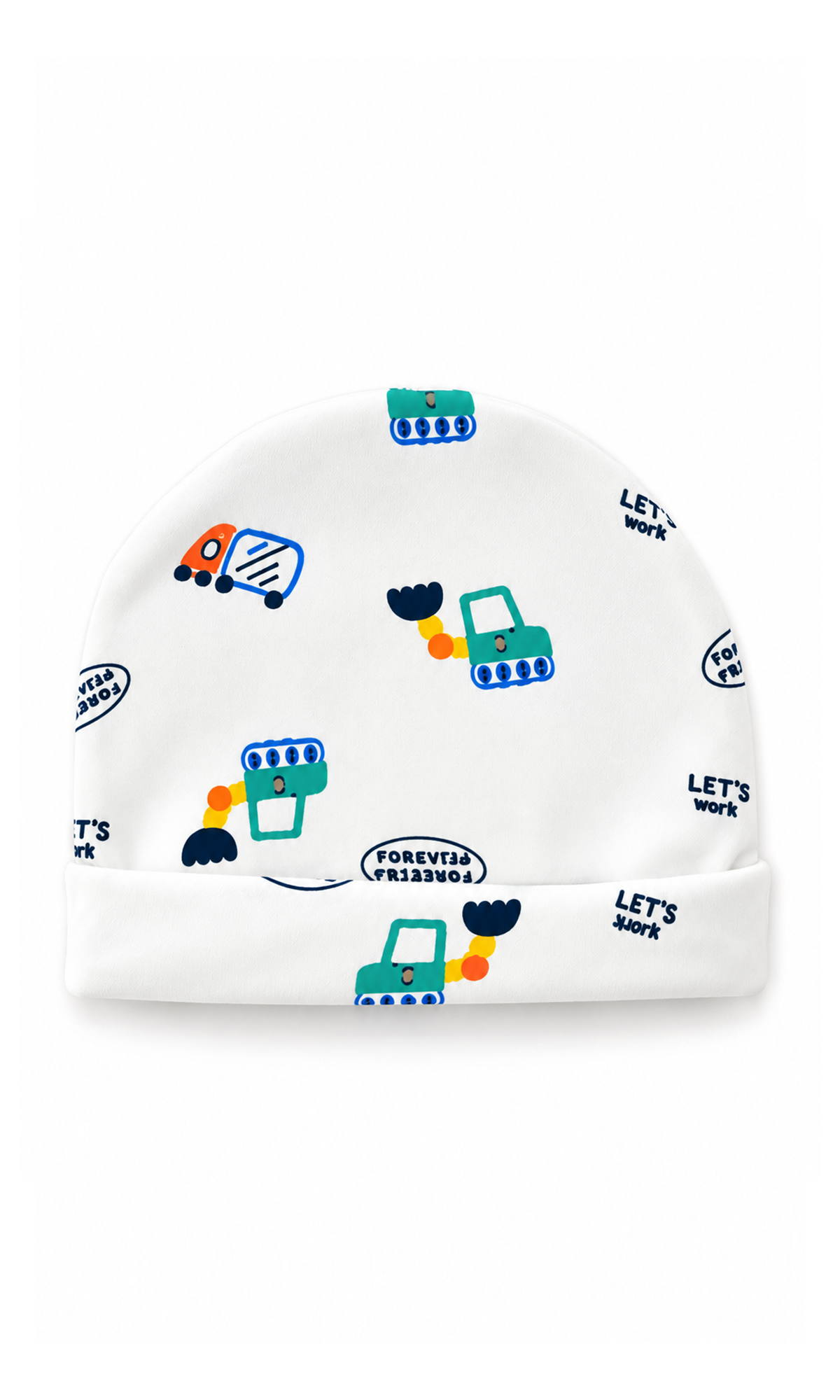 Newborn Baby Gift Set White Train Print