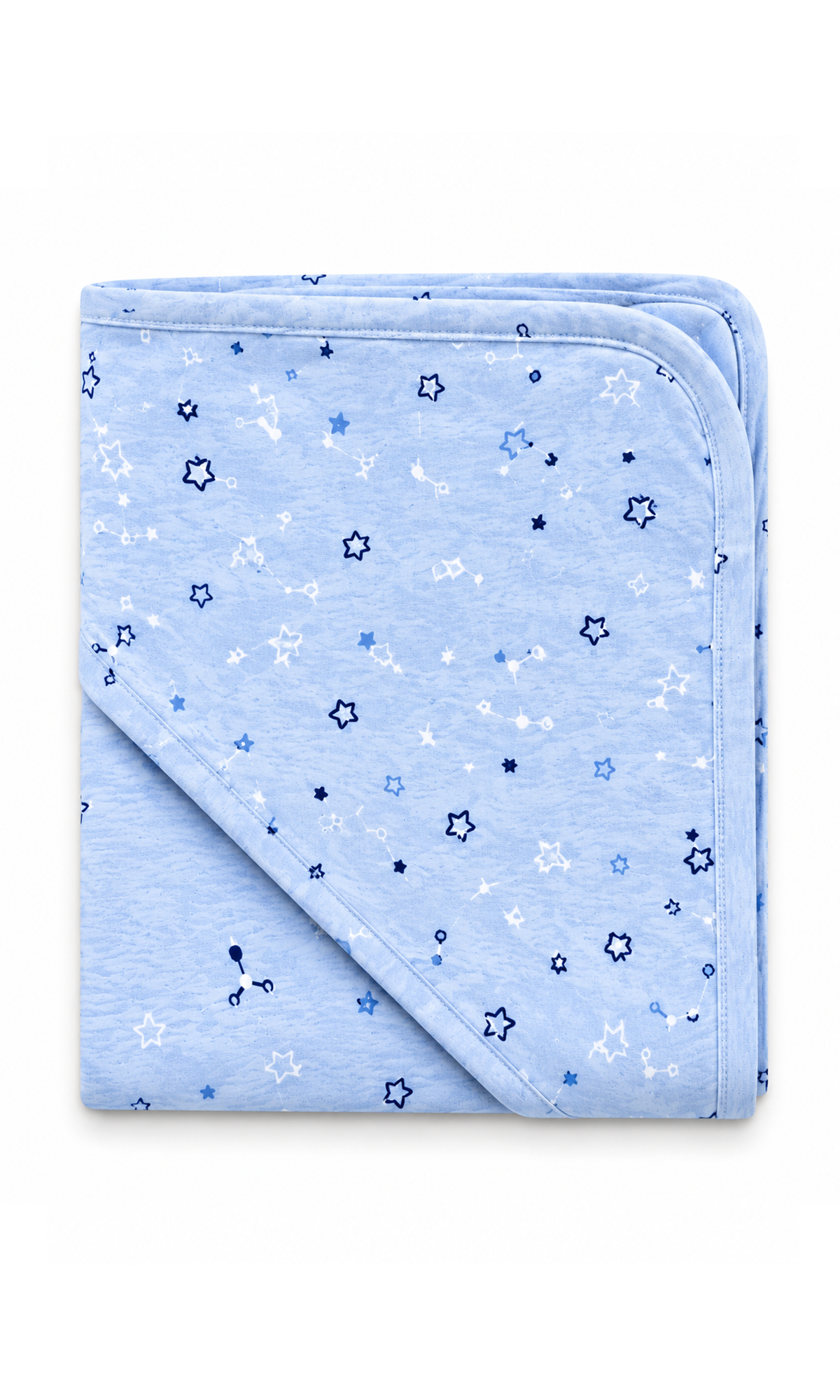 Newborn Baby Gift Set Light Blue Star Print