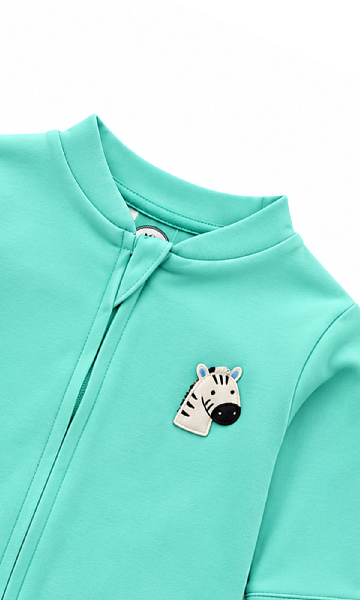 Baby Romper Mint Green & White Animal Print Pack of 2