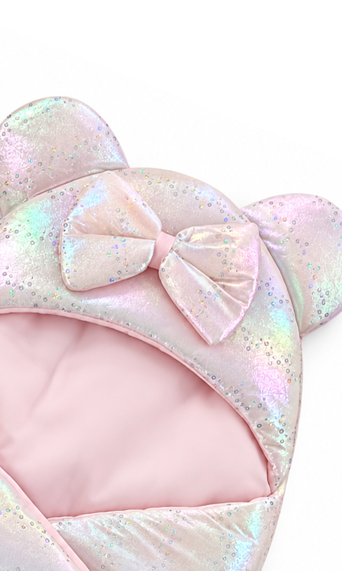Baby Hooded Carry Nest Pink Bow Design