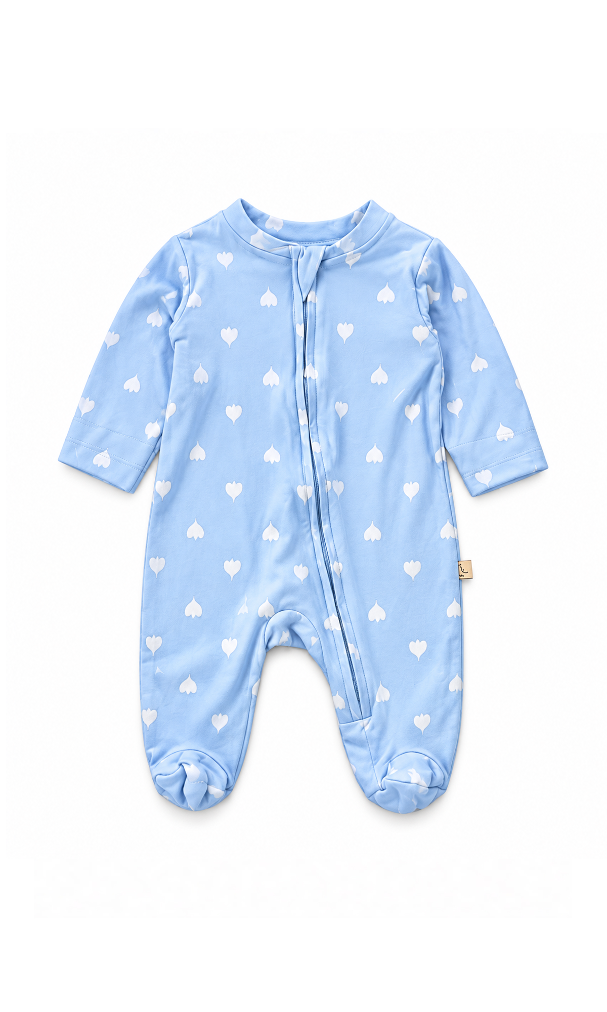 Newborn Baby Gift Set Light Blue Heart Print