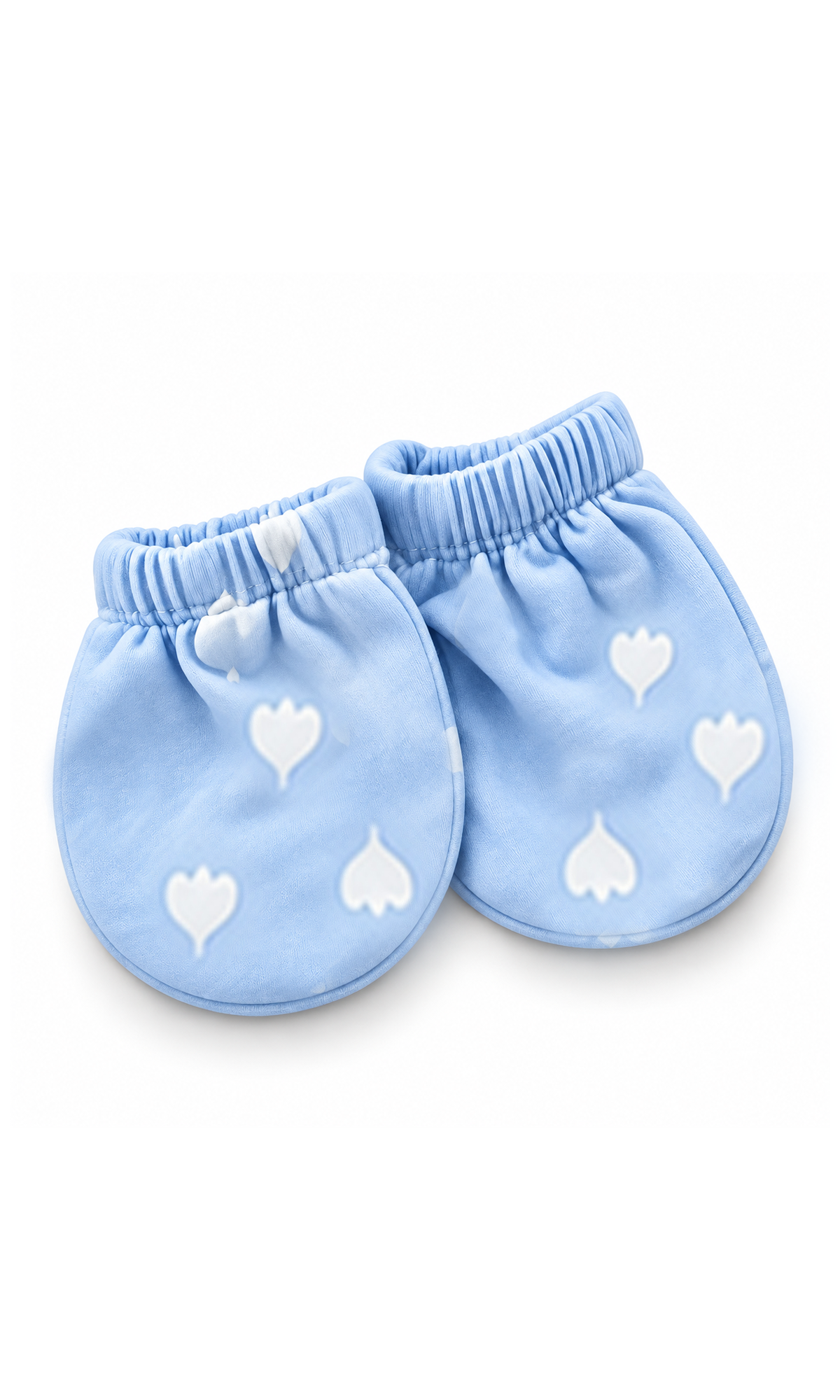 Newborn Baby Gift Set Light Blue Heart Print