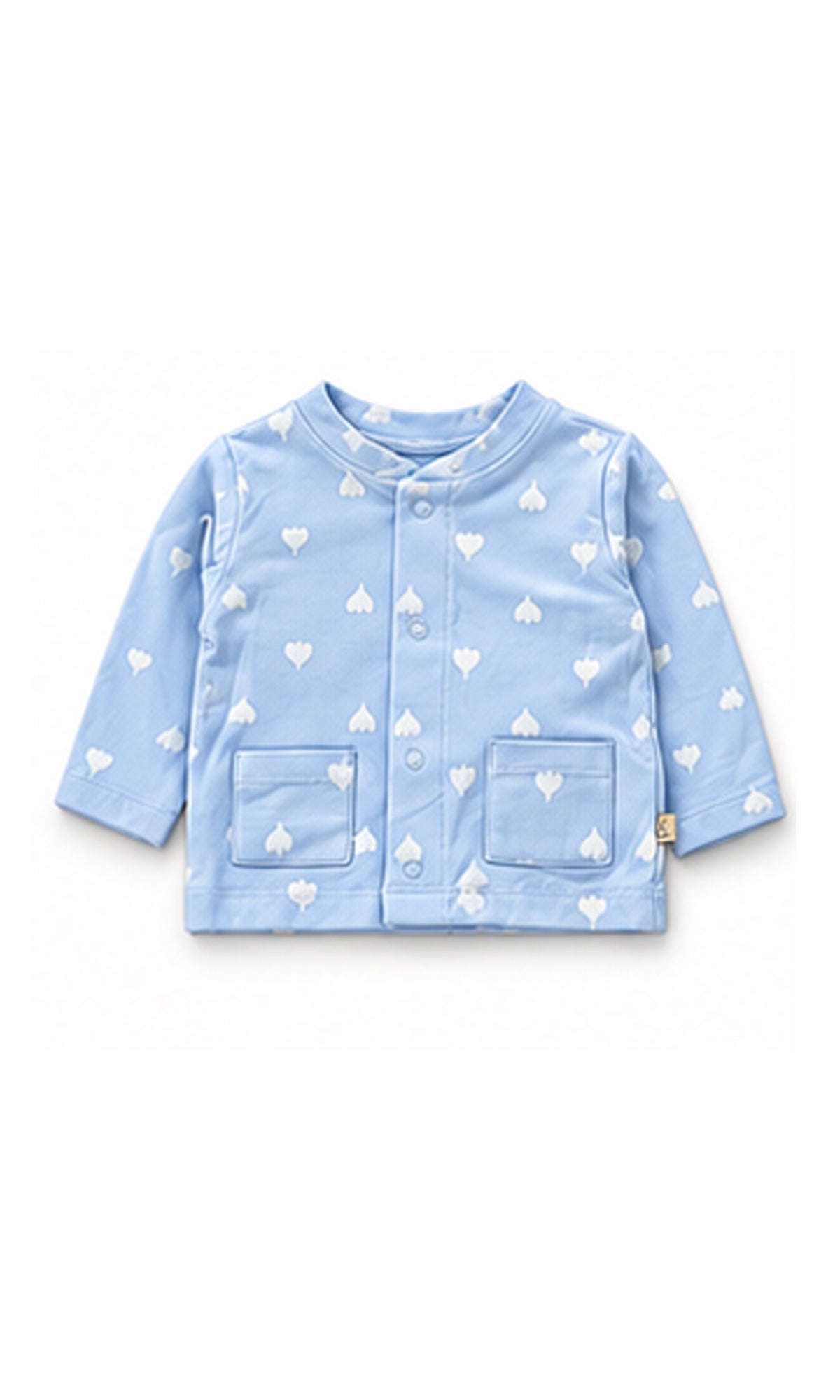 Newborn Baby Gift Set Light Blue Heart Print