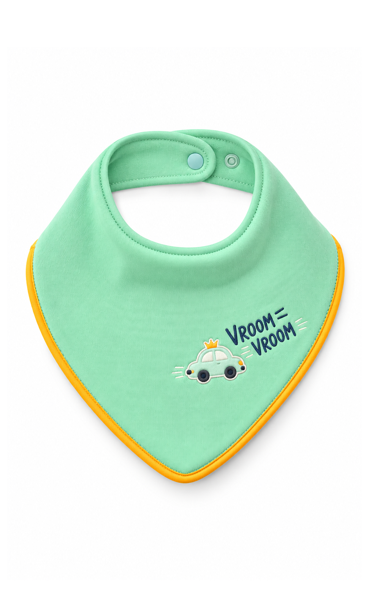 Newborn Baby Gift Set Mint Green Car Motif & Striped Cap