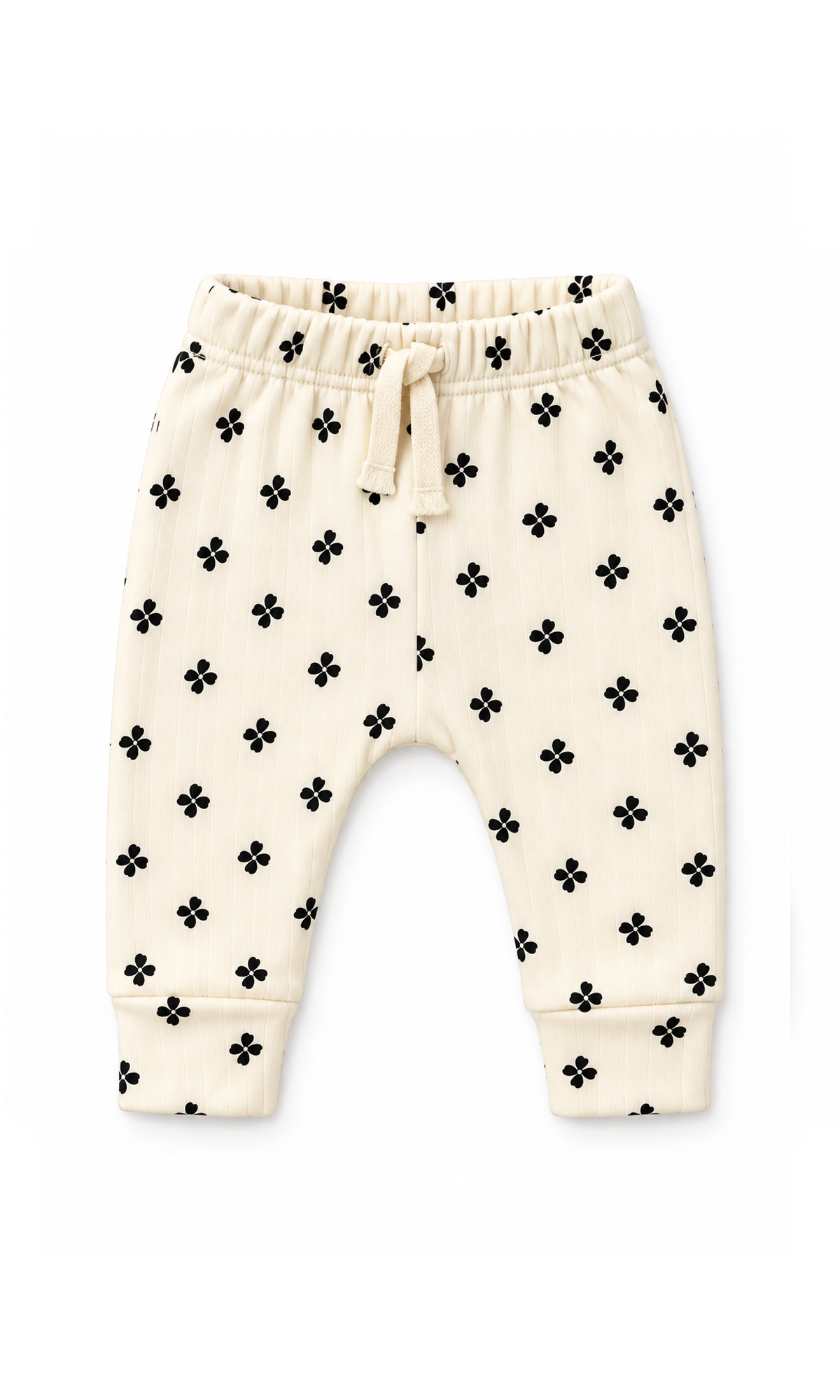 Newborn Baby Gift Set Cream Black Flower Print