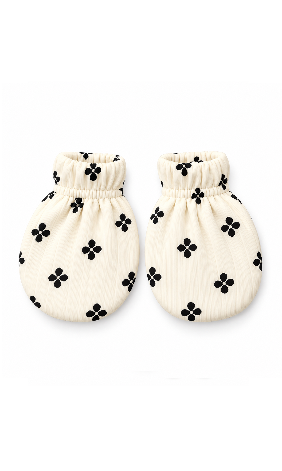 Newborn Baby Gift Set Cream Black Flower Print