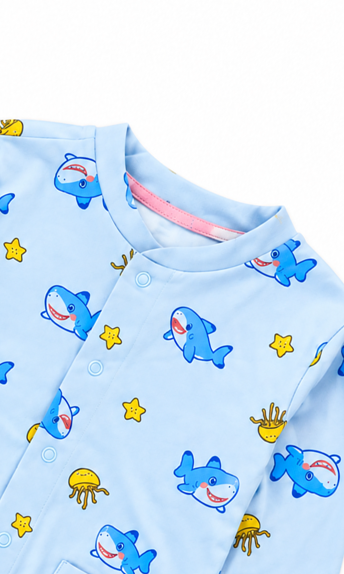 Baby Shark 2-Piece Night Suit Light Blue