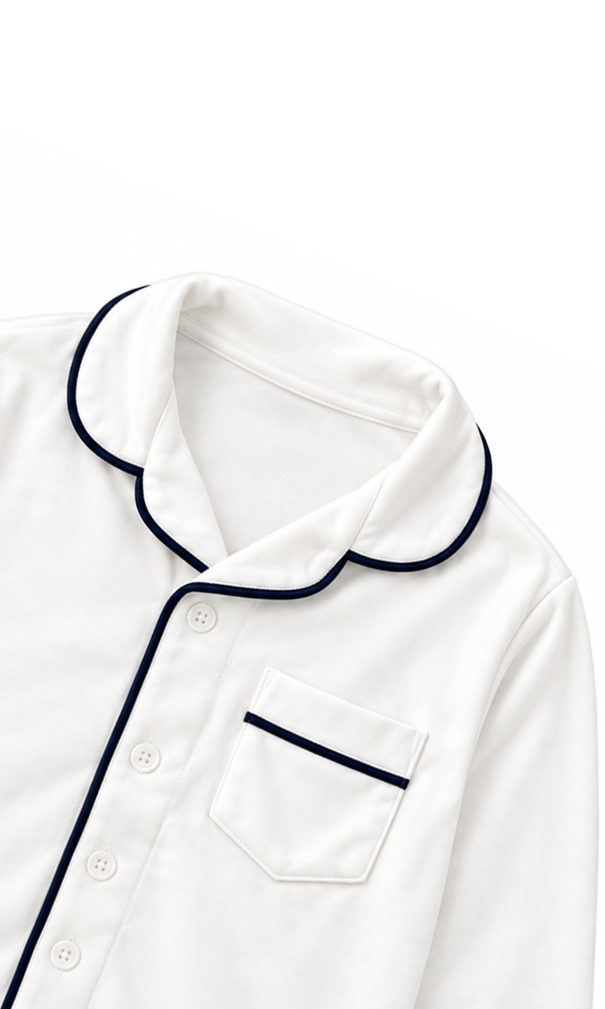 Kids Classic 2-Piece Night Suit White