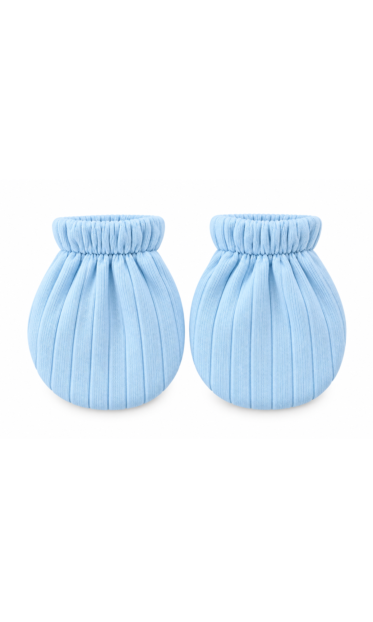 Baby Ribbed Cotton 4-Piece Clothing Gift Set Blue Teddy Bear Patch