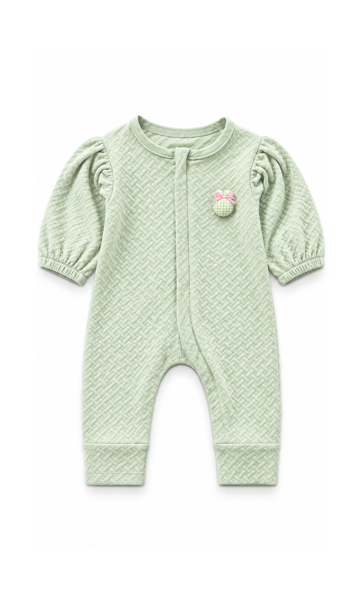 Baby Girls Cotton Romper Pack of 2 Green and Purple