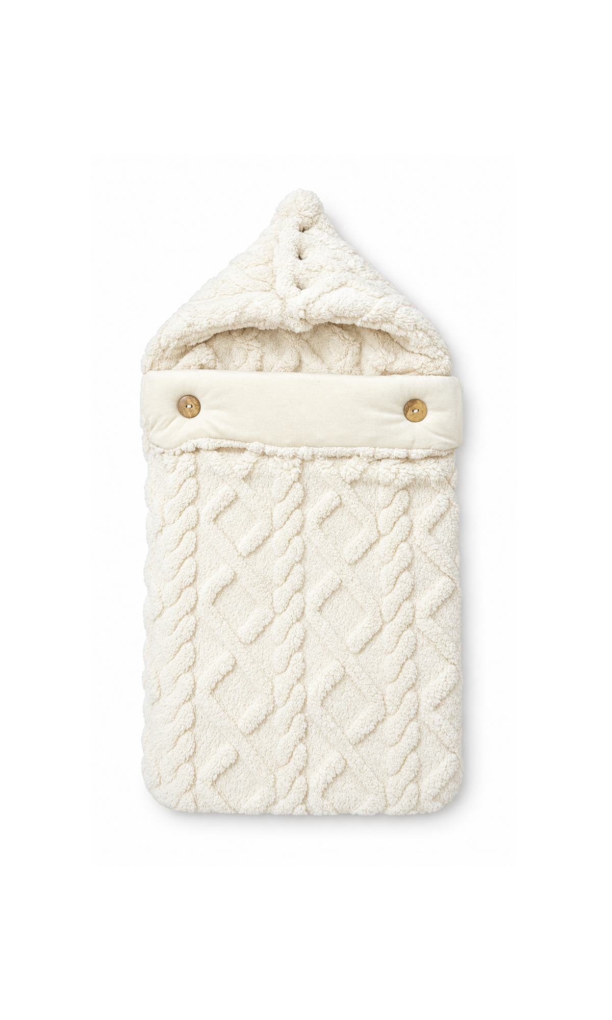 Baby Knitted Carry Nest Cream Cable Knit