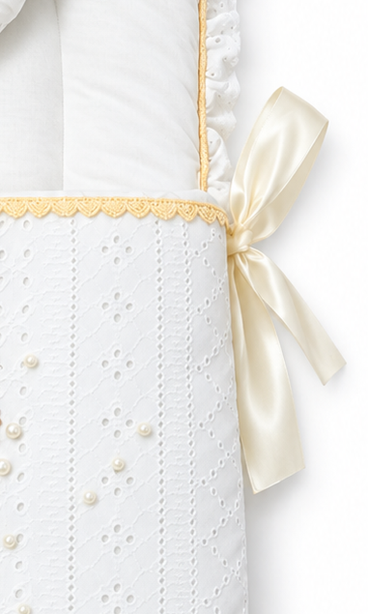 Baby Carry Nest White Peacoc Design