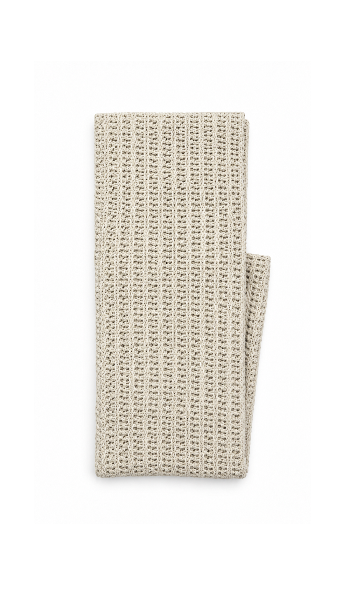 Knitted Baby Blanket & Wrap Cream