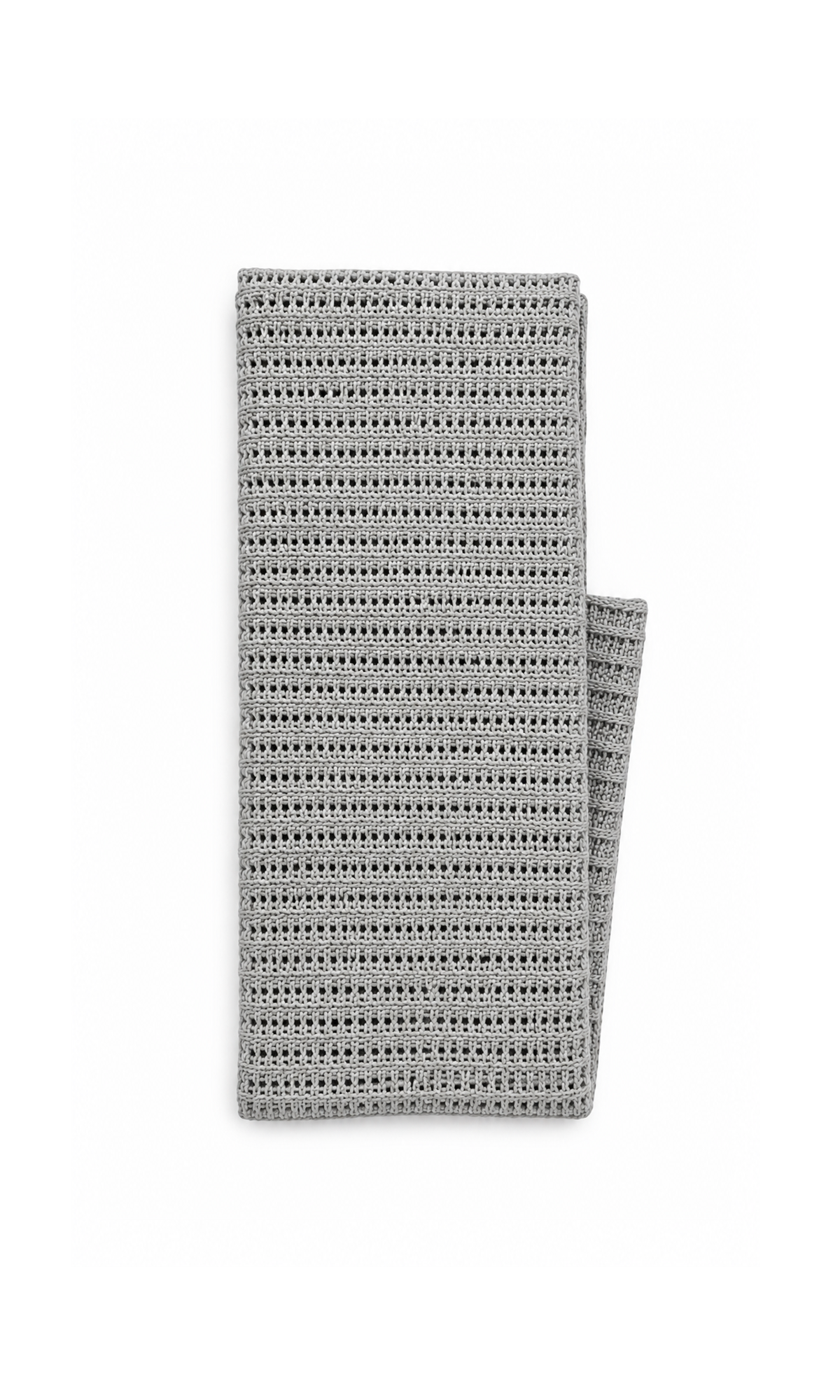 Knitted Baby Blanket & Wrap Grey