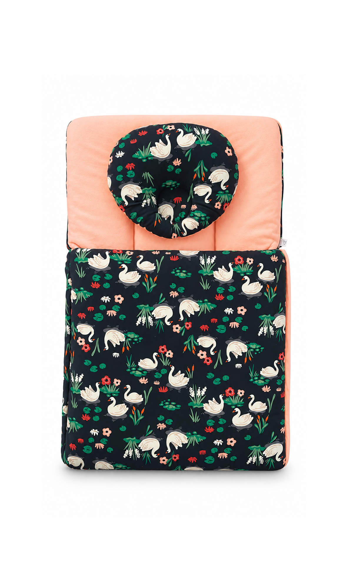 Baby Carry Nest with Pillow Black Swan Print