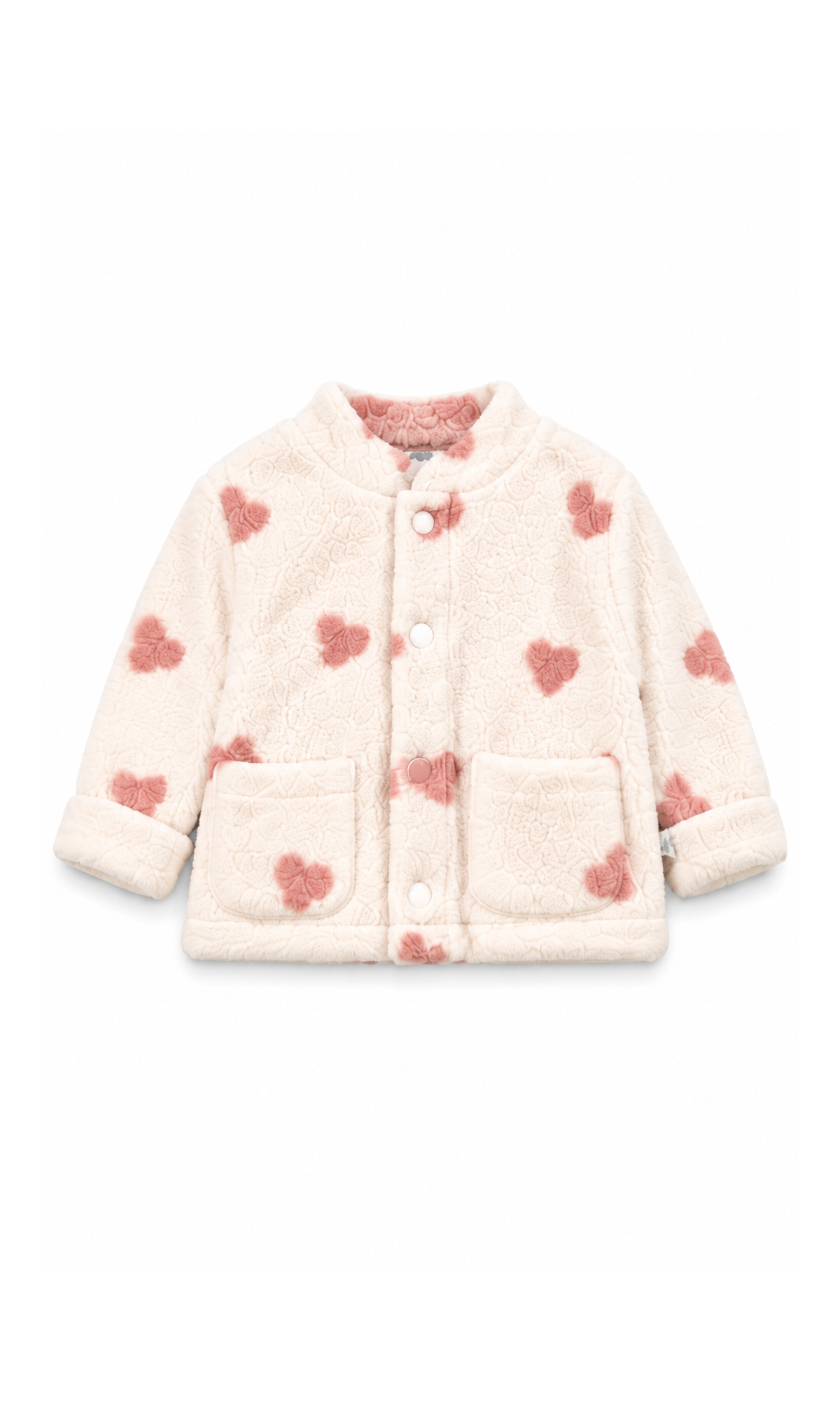 Baby 6-Piece Gift Set Pink and Cream Heart Print