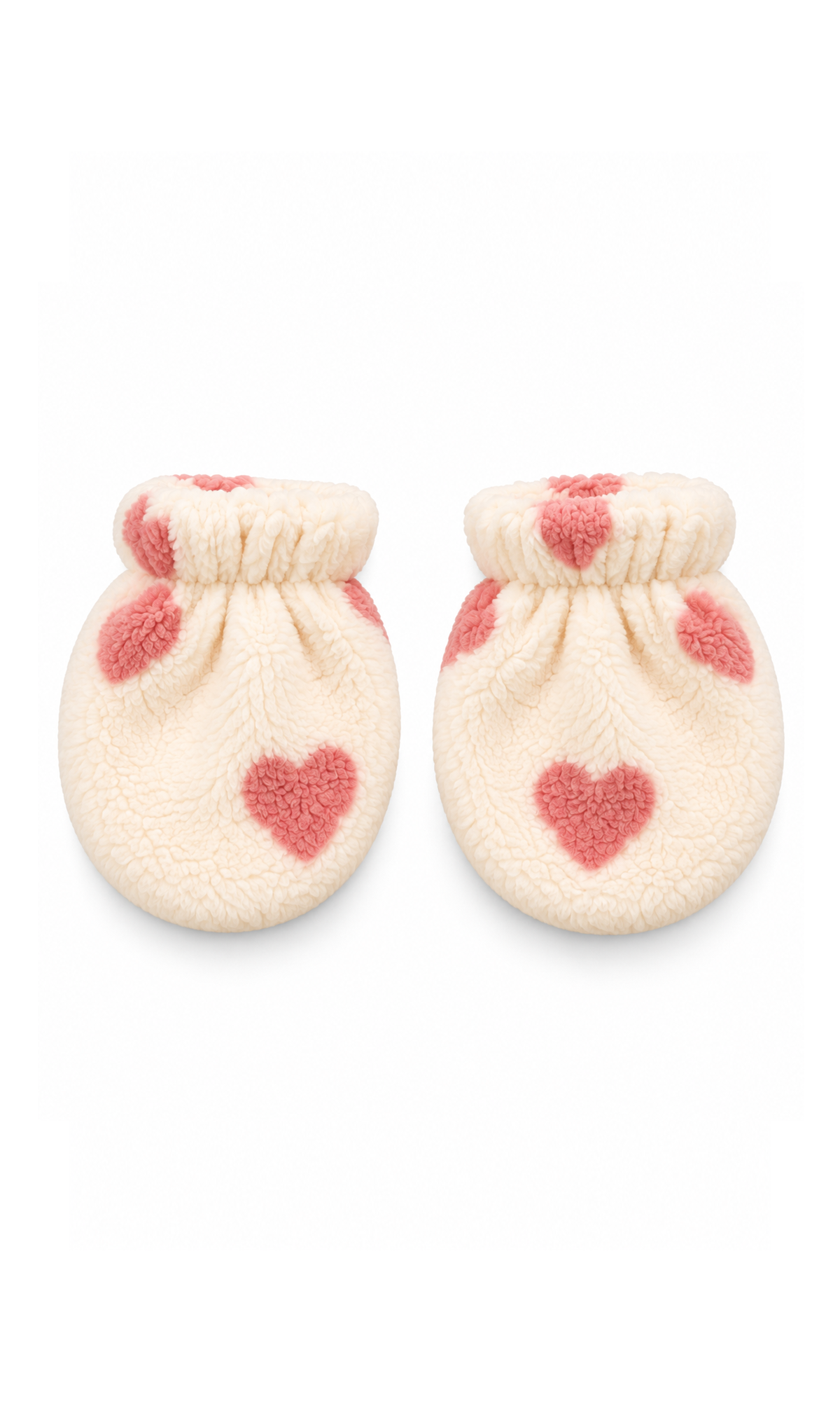 Baby 6-Piece Gift Set Pink and Cream Heart Print