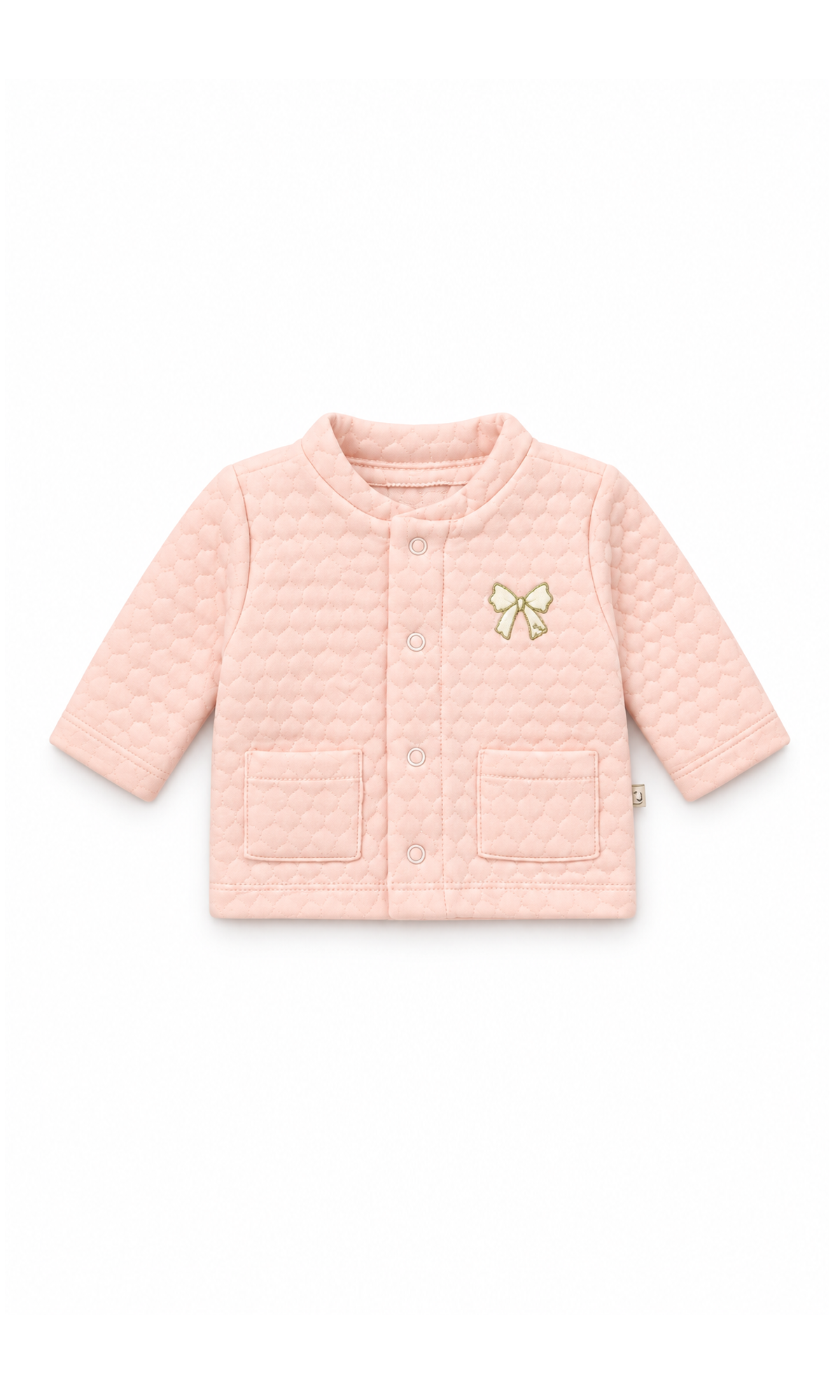 Newborn Baby 6-Piece Gift Set Peach Bow Embroidered