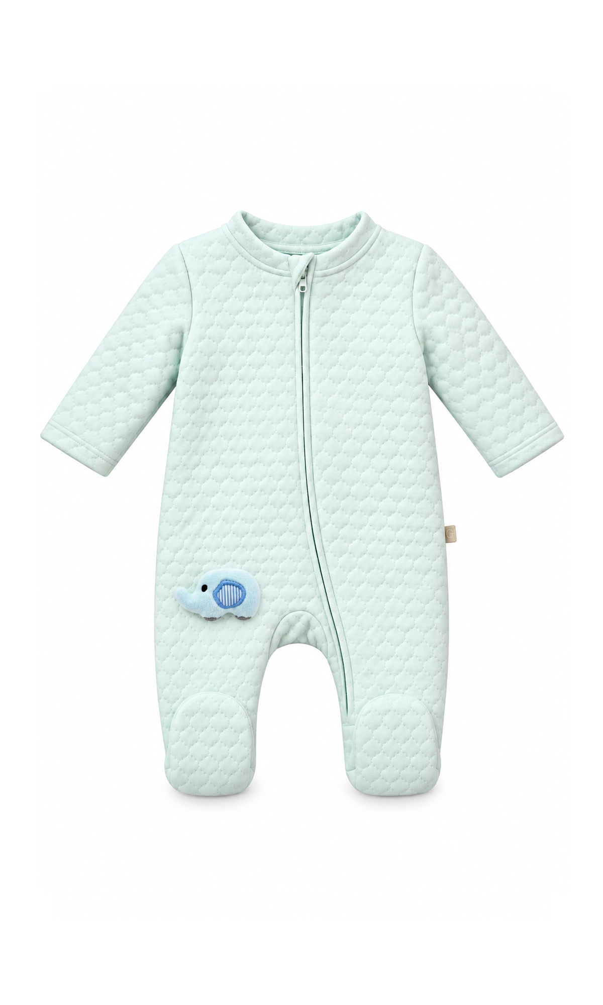 Newborn Baby 6-Piece Gift Set Mint Green Elephant Embroidered