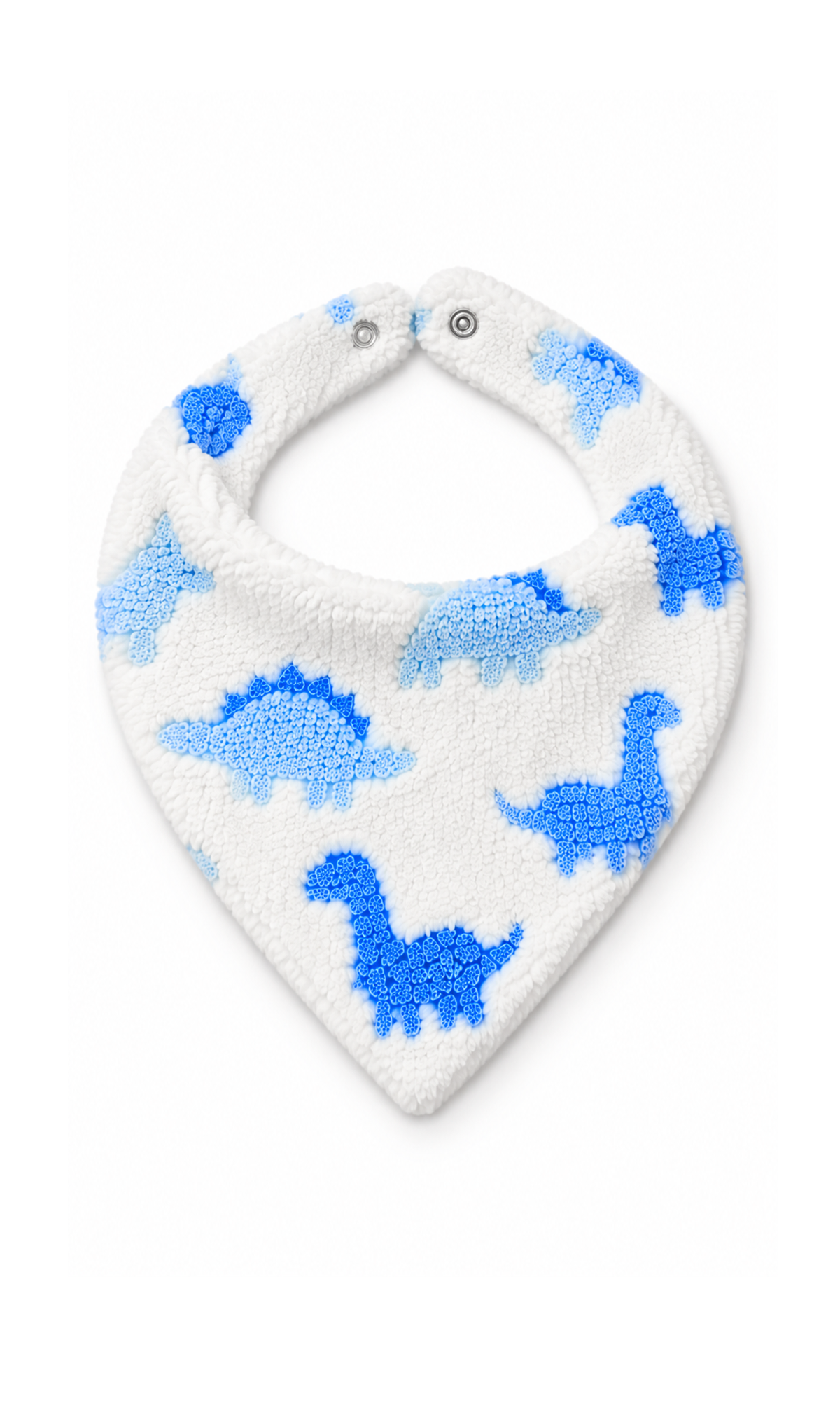 Newborn Baby 6-Piece Gift Set White Blue Dinosaur Print