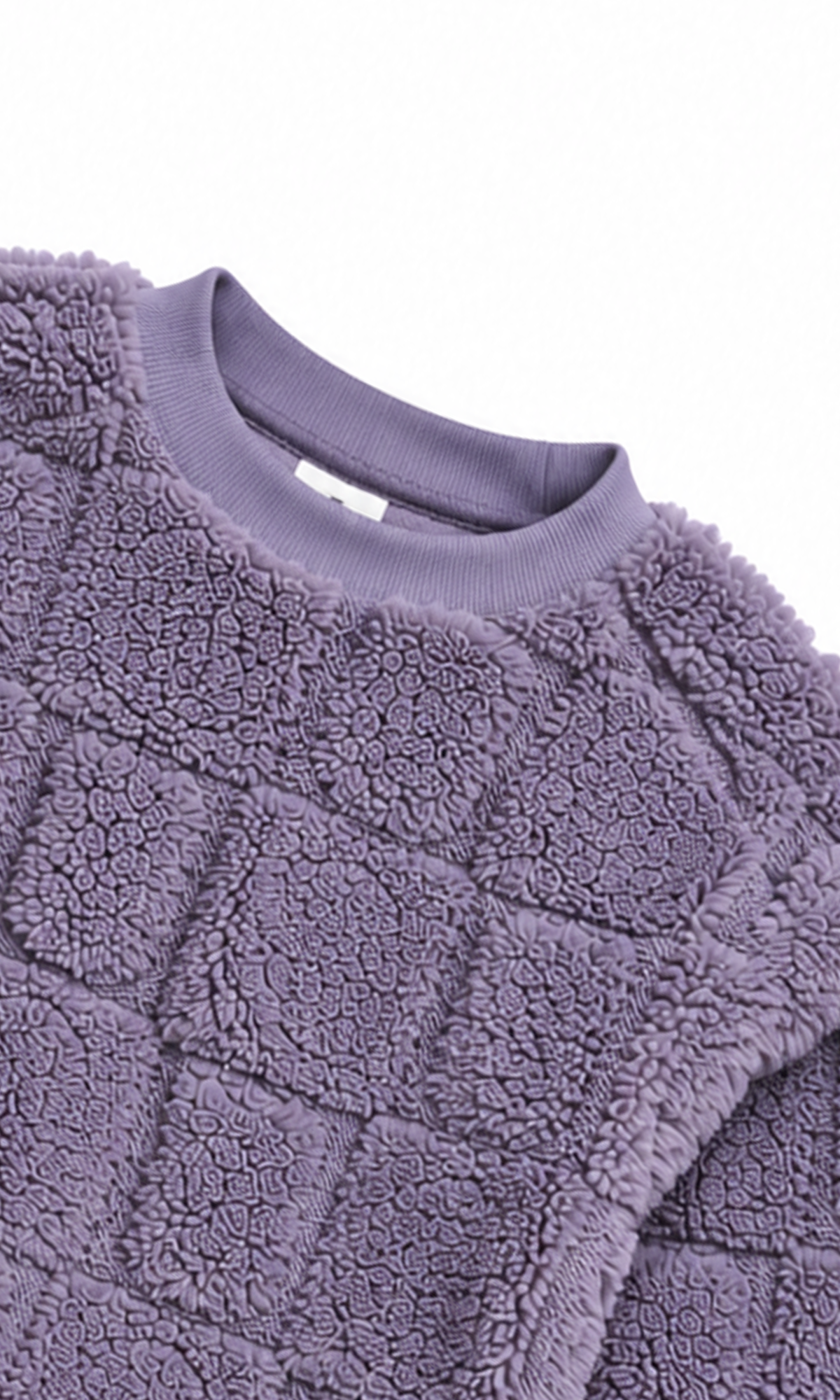 Girls 3-Piece Cozy Fleece Winter Suit with Bag Purple Textured