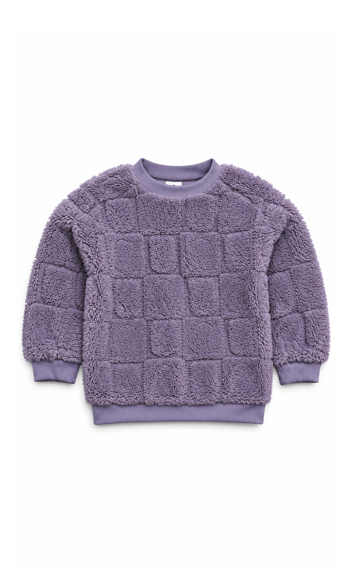 Girls 3-Piece Cozy Fleece Winter Suit with Bag Purple Textured