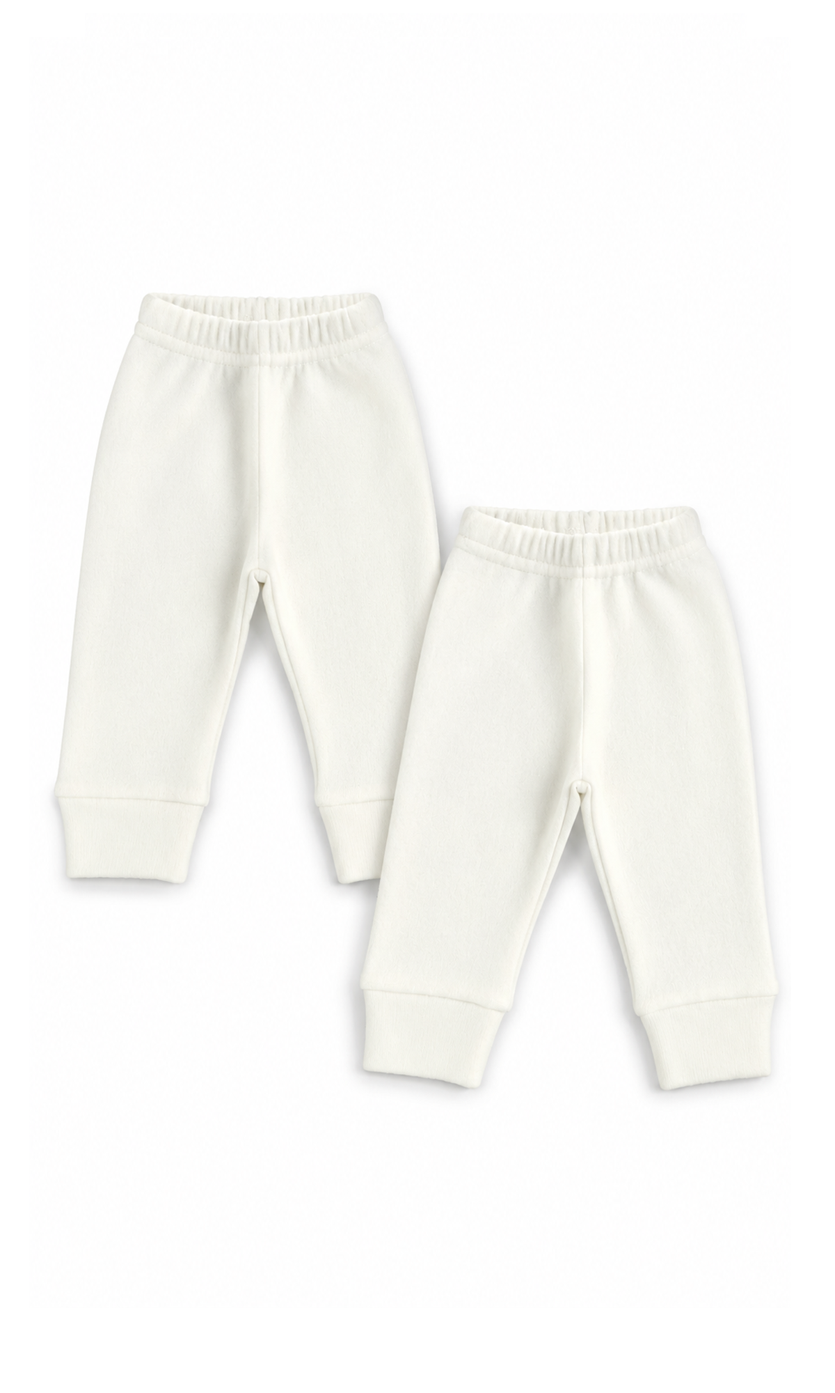 Baby Pajamas Cream Plain Design Pack of 2