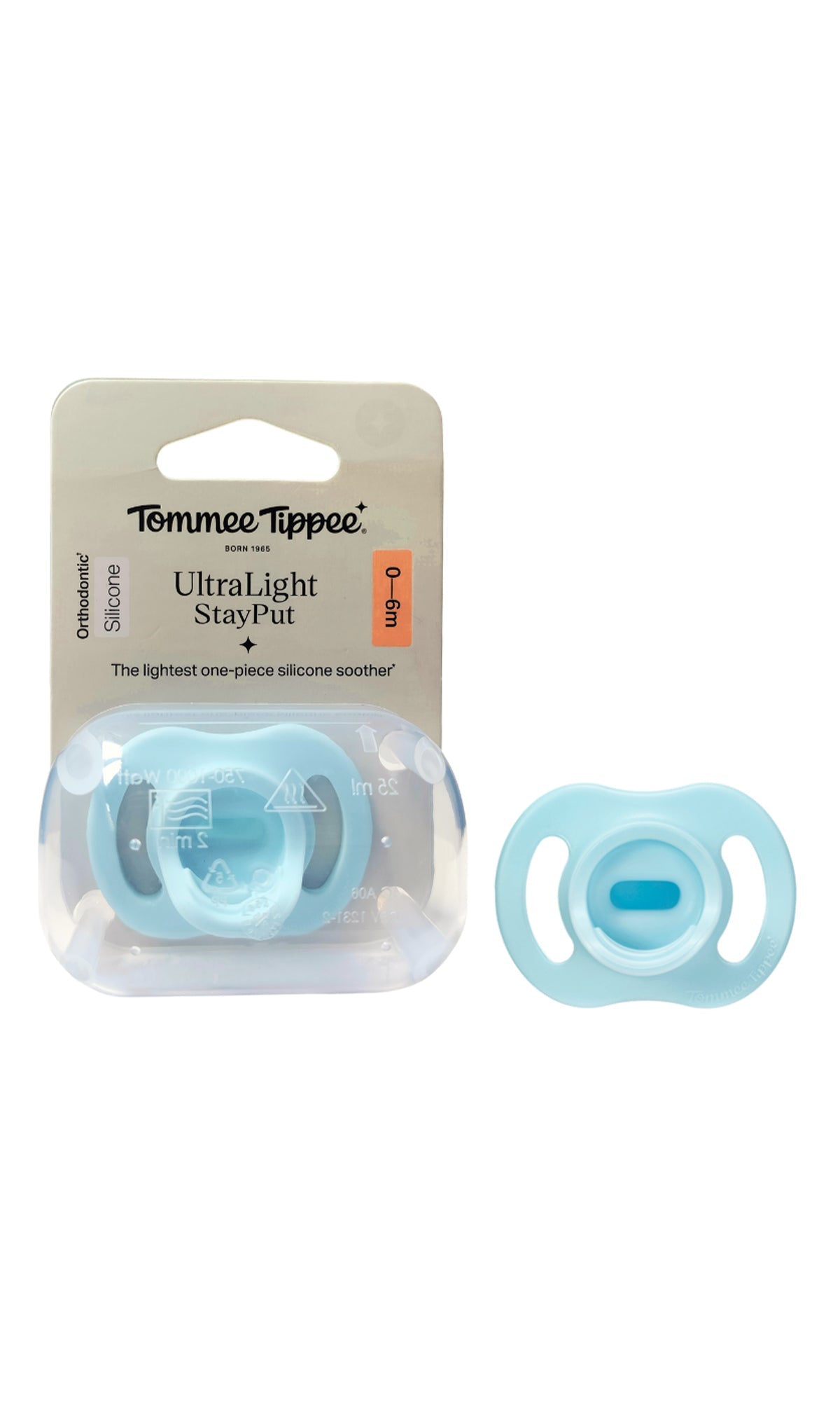 Tommee Tippee Ultra Light Silicone Soother 0-6M - 433789