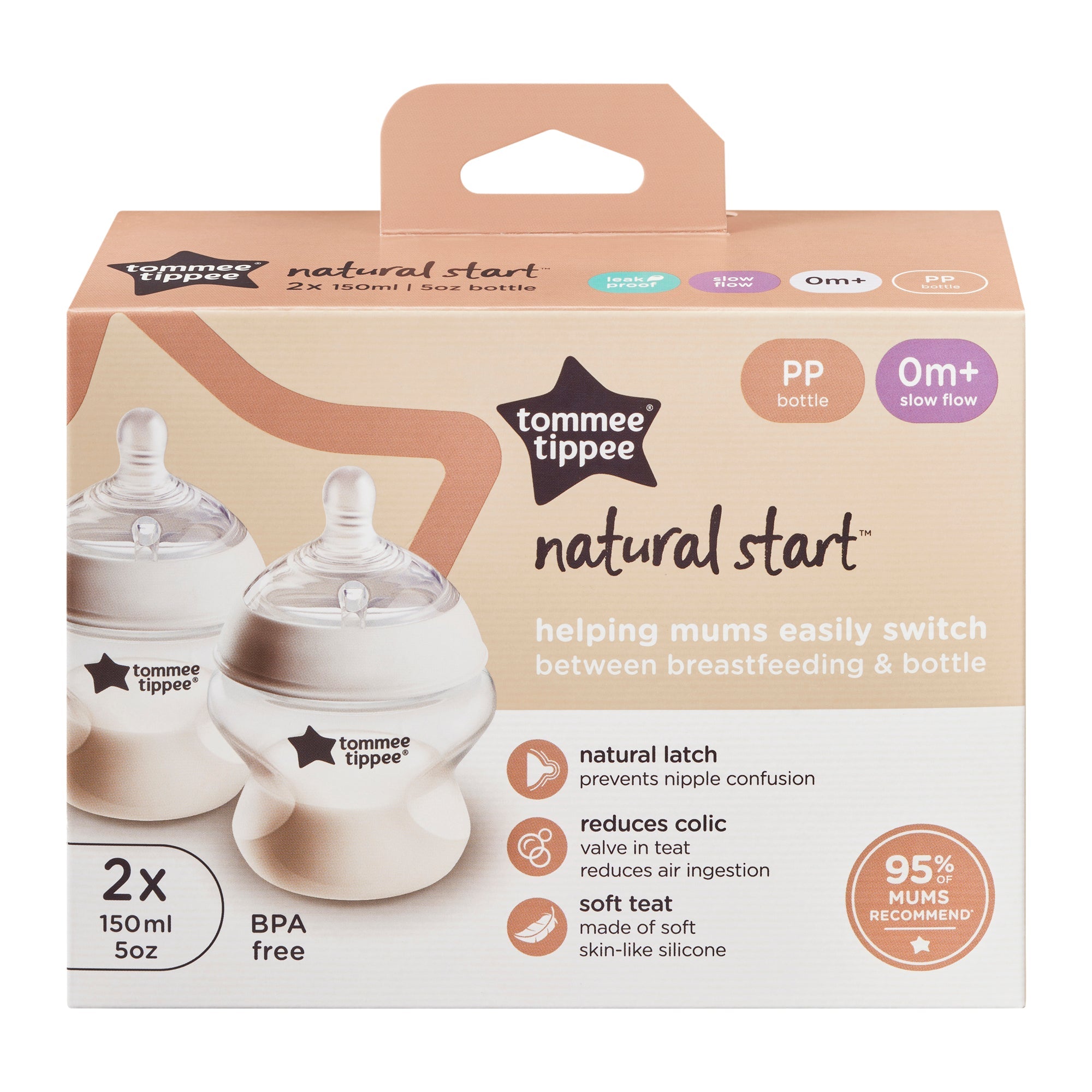Natural Start Bottle Pack Of 2 Tommee Tippee 150ML - 423903