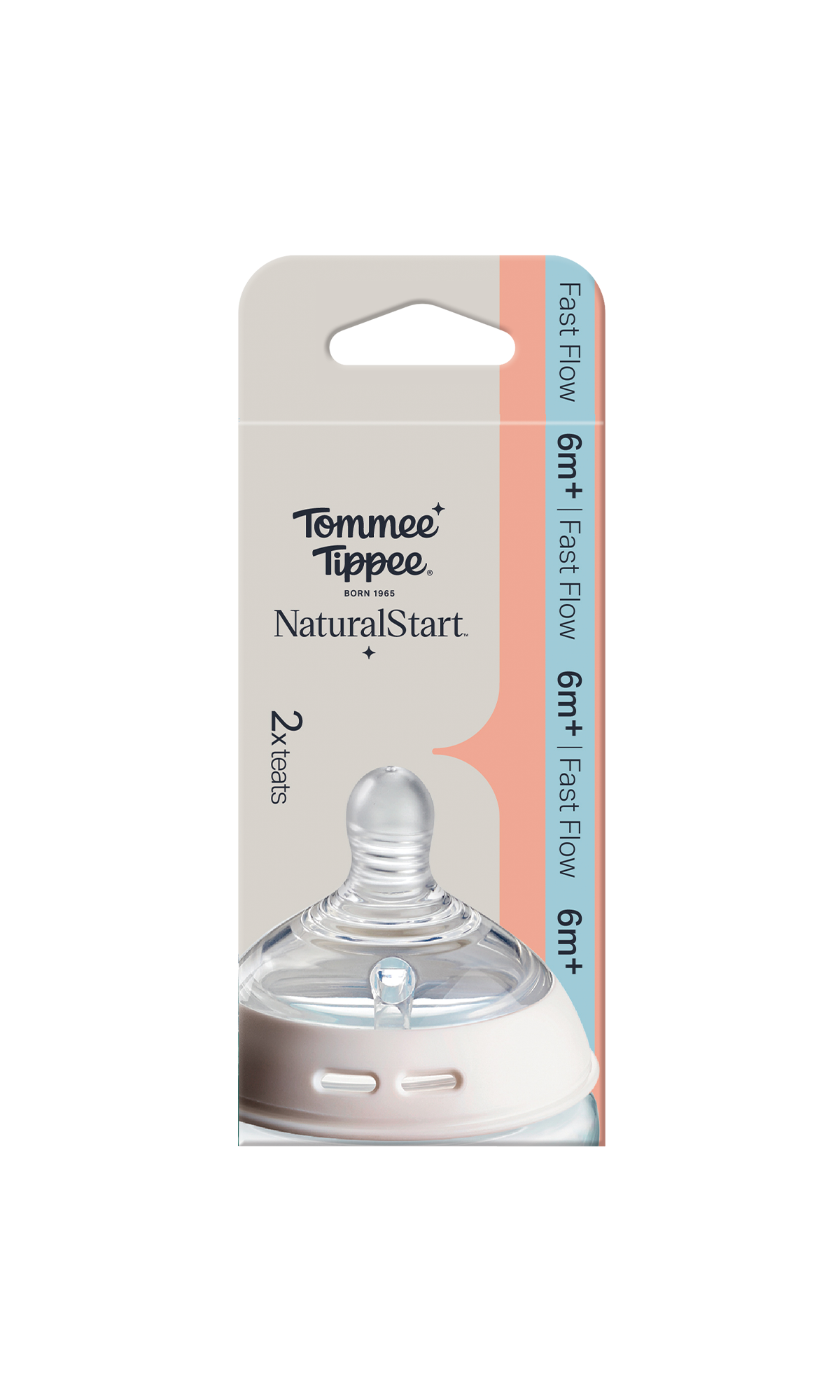 Tommee Tippee Natural Start Fast Flow Teats Pack Of 2