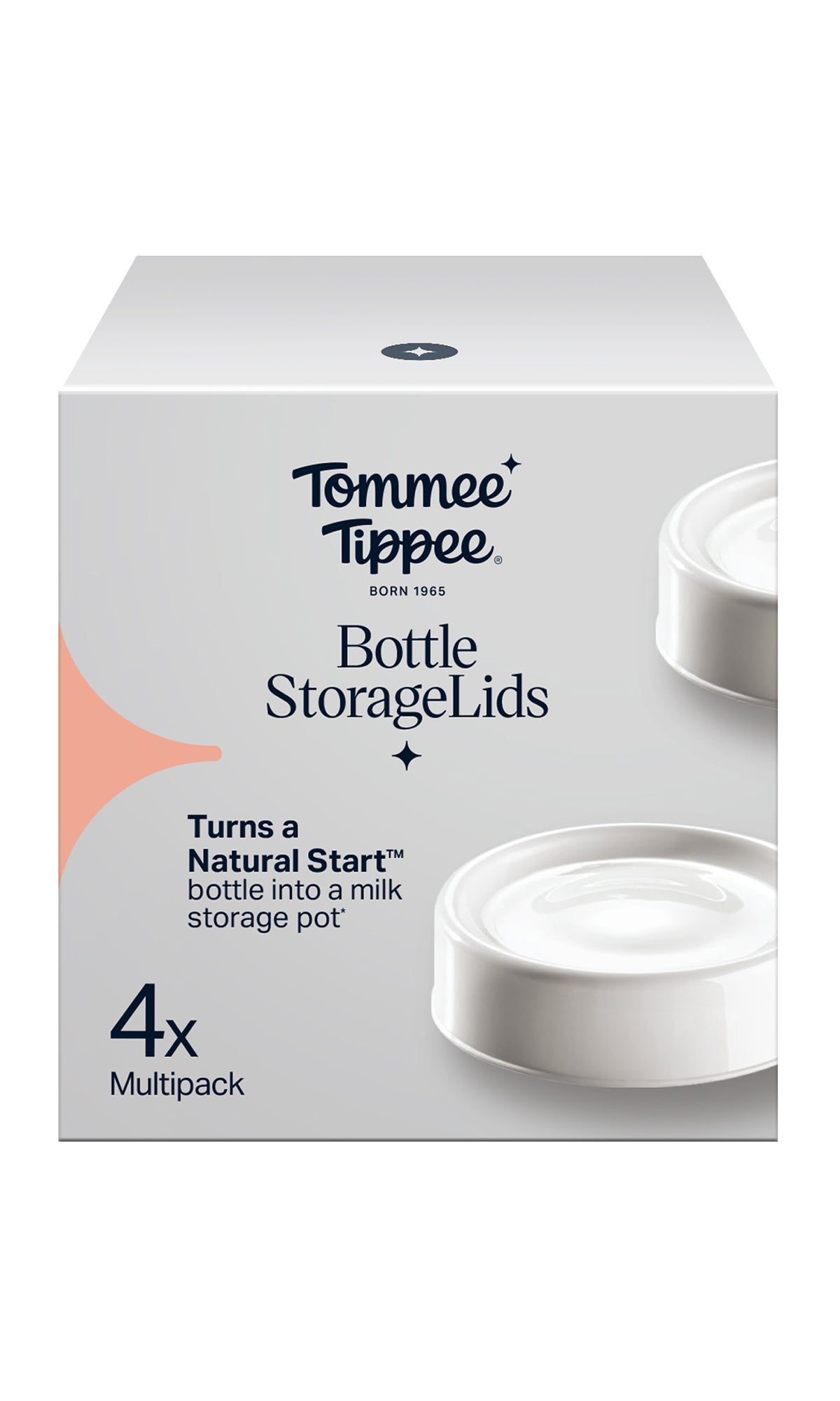 Tommee Tippee Natural Start Bottle Storage Lids Pack Of 4