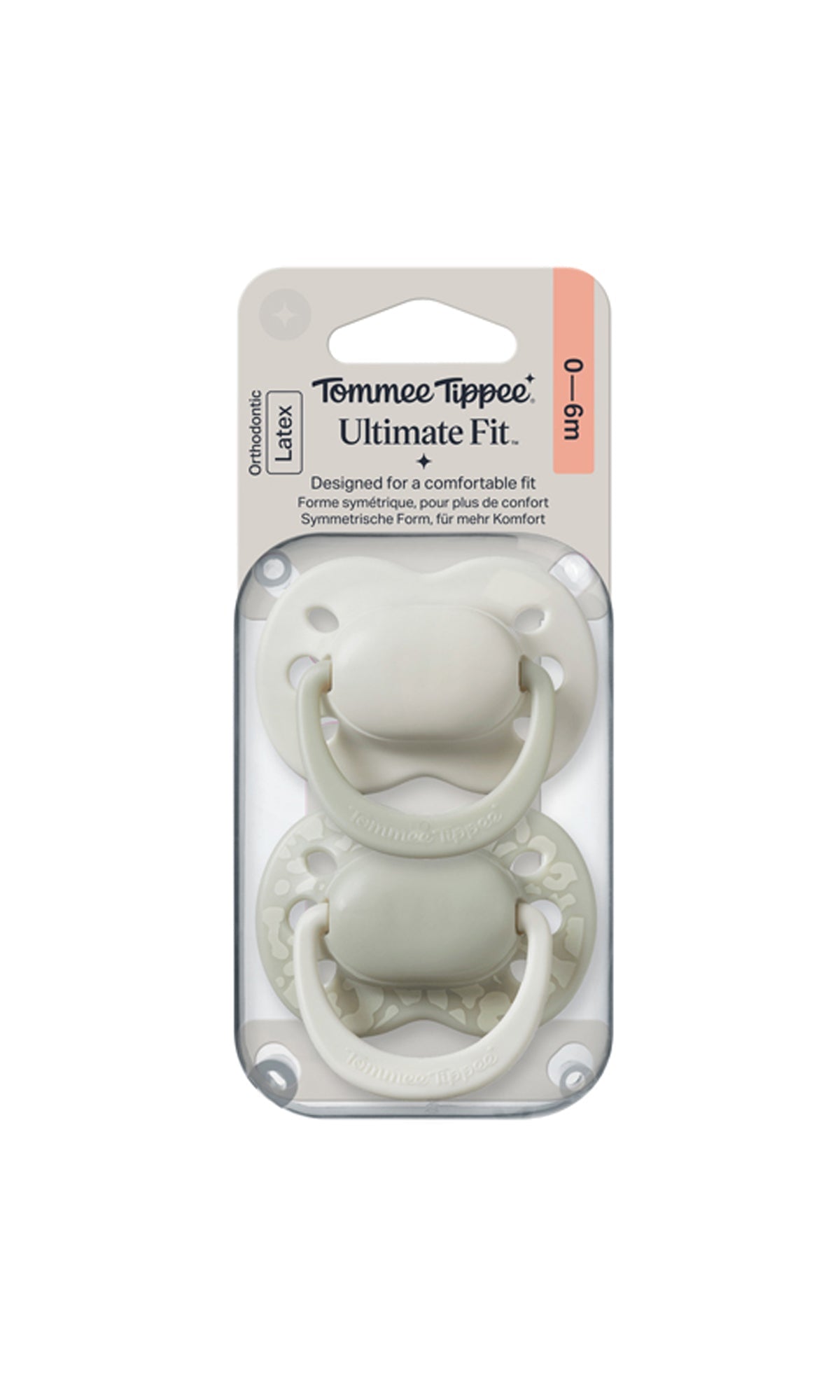 Tommee Tippee Ultimate Fit Latex Soother 0-6M Pack Of 2
