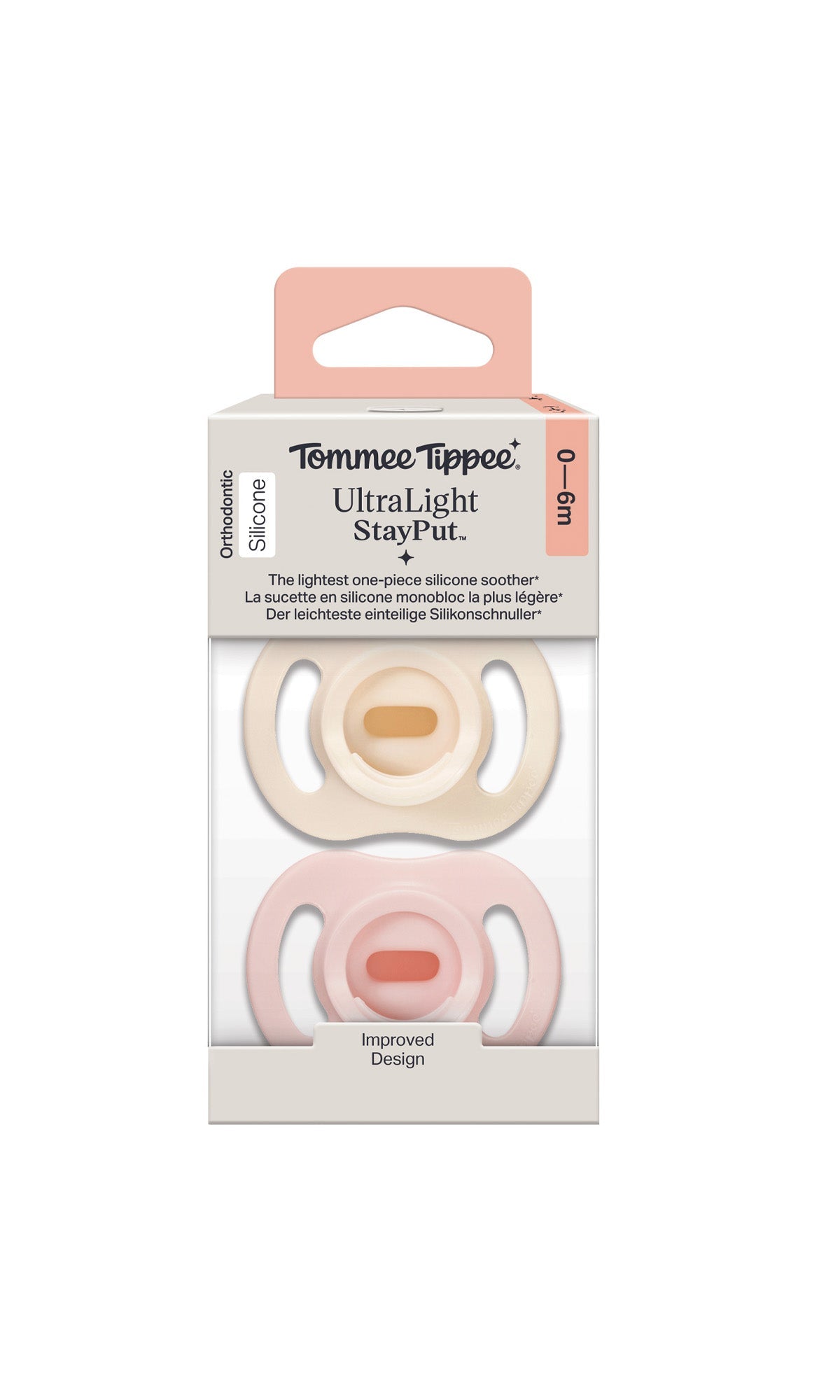 Tommee Tippee Ultra Light Silicone Soother 0-6M Pack Of 2
