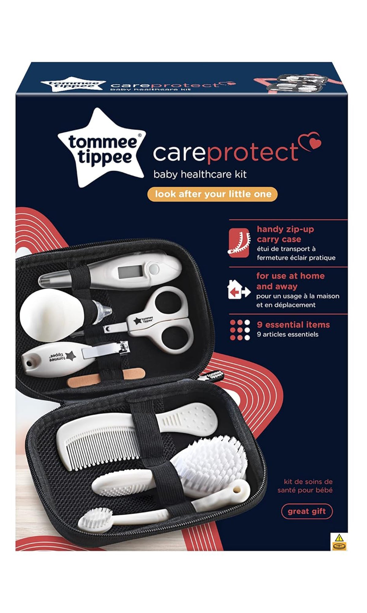 Tommee Tippee Baby Grooming Kit Essential Newborn Care Items 9 Pcs - 423012