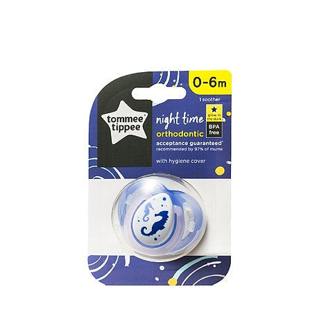 Night Time Soother 1-PK Tommee Tippee 0-6M - 433370