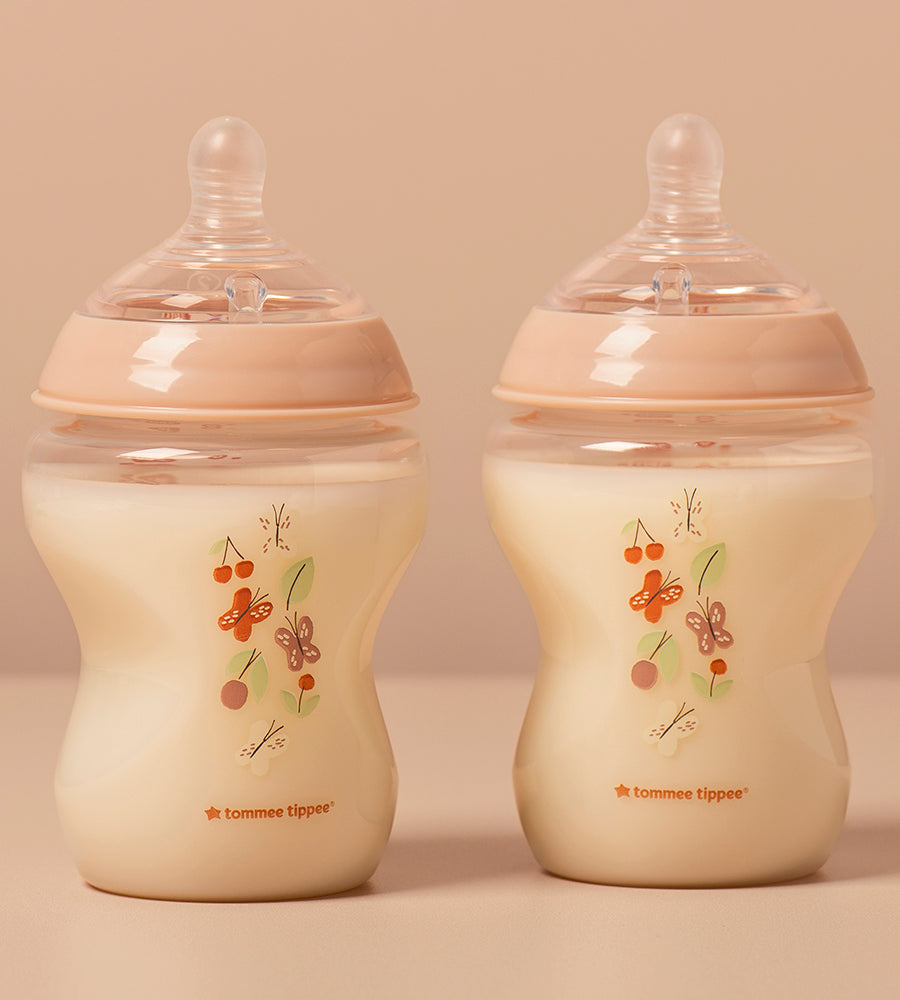 Natural Start Decor PP Bottle with M Teat Pack Of 2 260ML - 423916