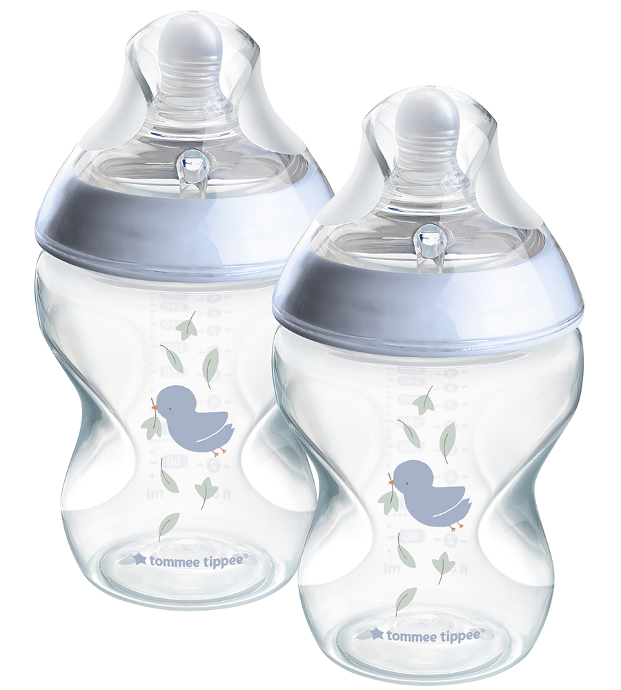 Natural Start Decor PP Bottle with M Teat Pack Of 2 260ML - 423915