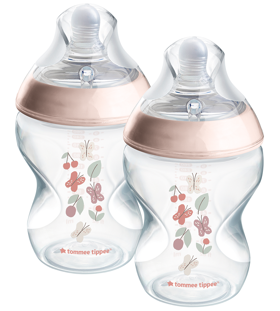Natural Start Decor PP Bottle with M Teat Pack Of 2 260ML - 423916