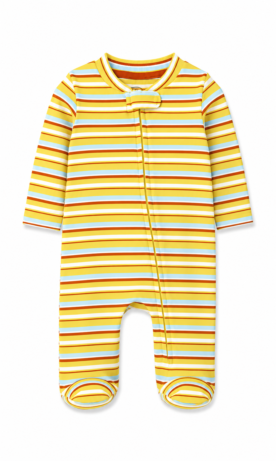 Baby Boys Romper Pack of 2 Rust Yellow Striped
