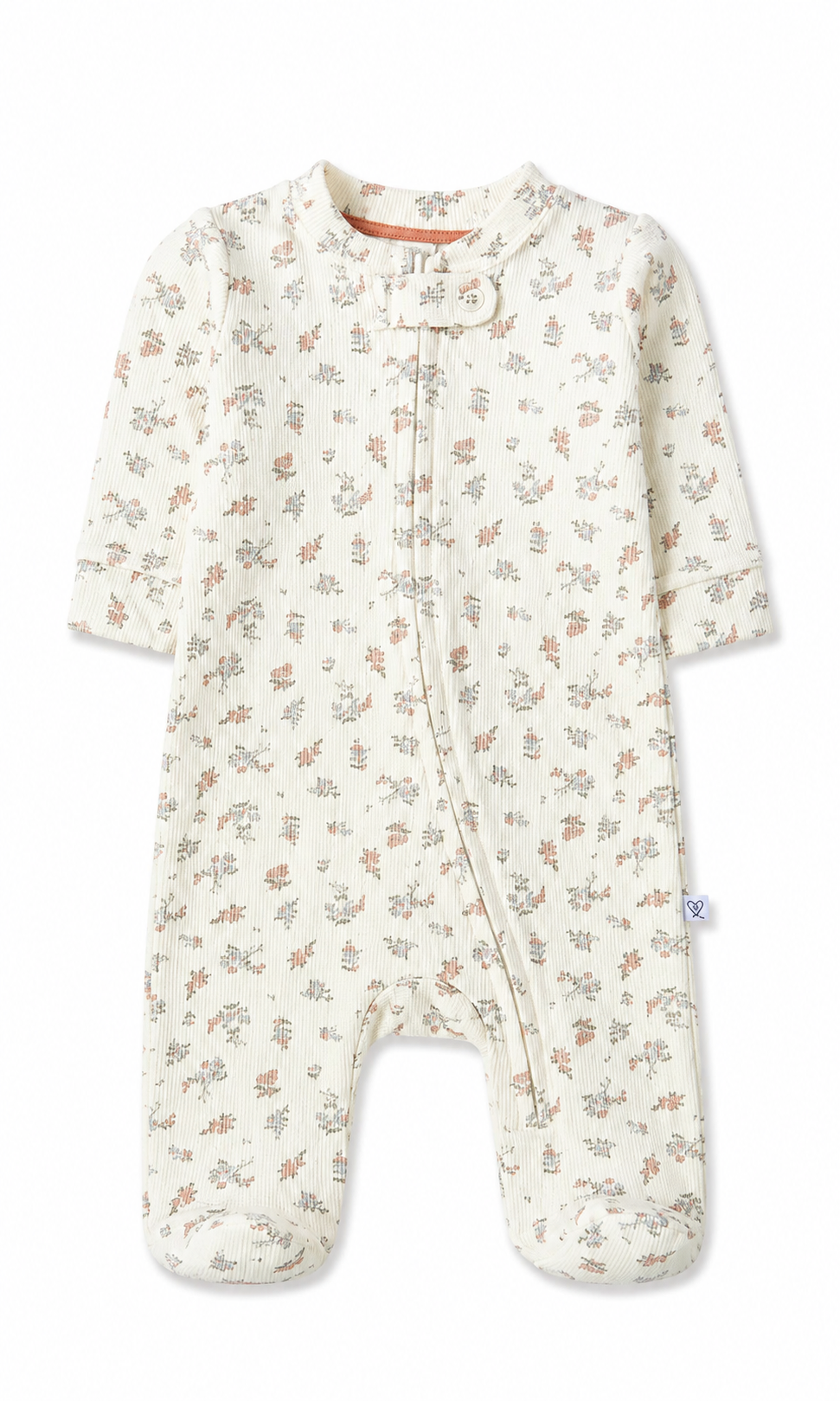 Baby Girls Romper Pack of 2 Pink Cream Floral Print